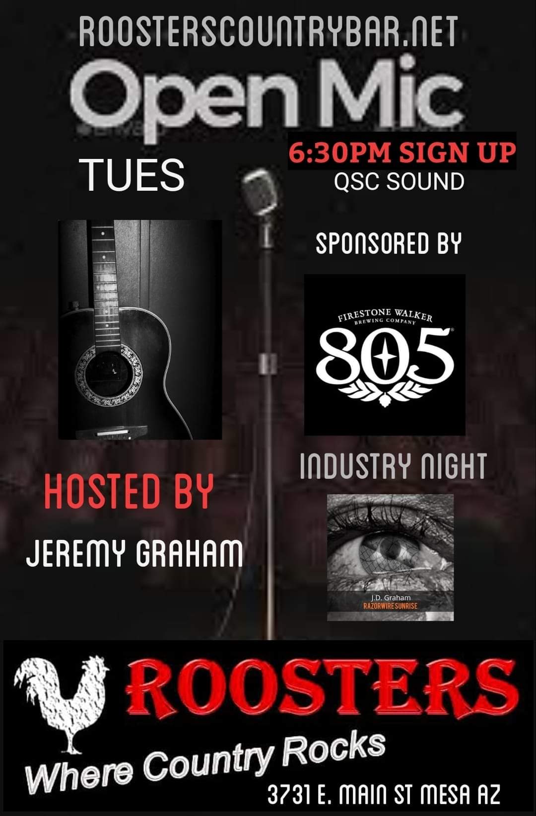 Open Mic Every Tuesday Hosted by Jeremy Graham