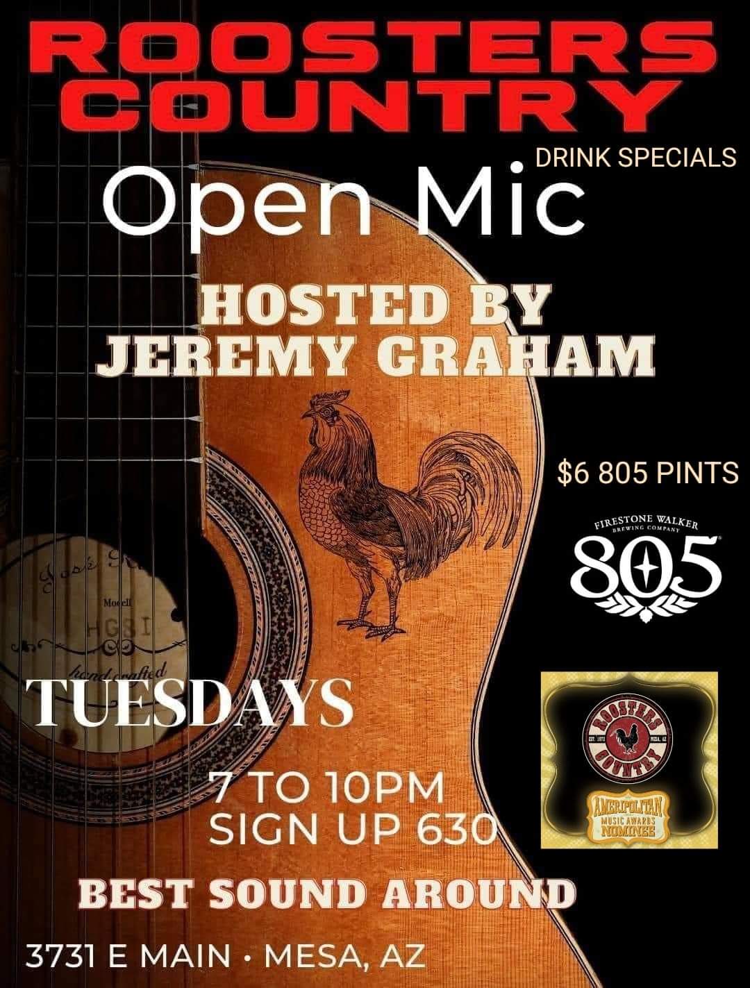 Open Mic Tuesday Hosted by Jeremy Graham