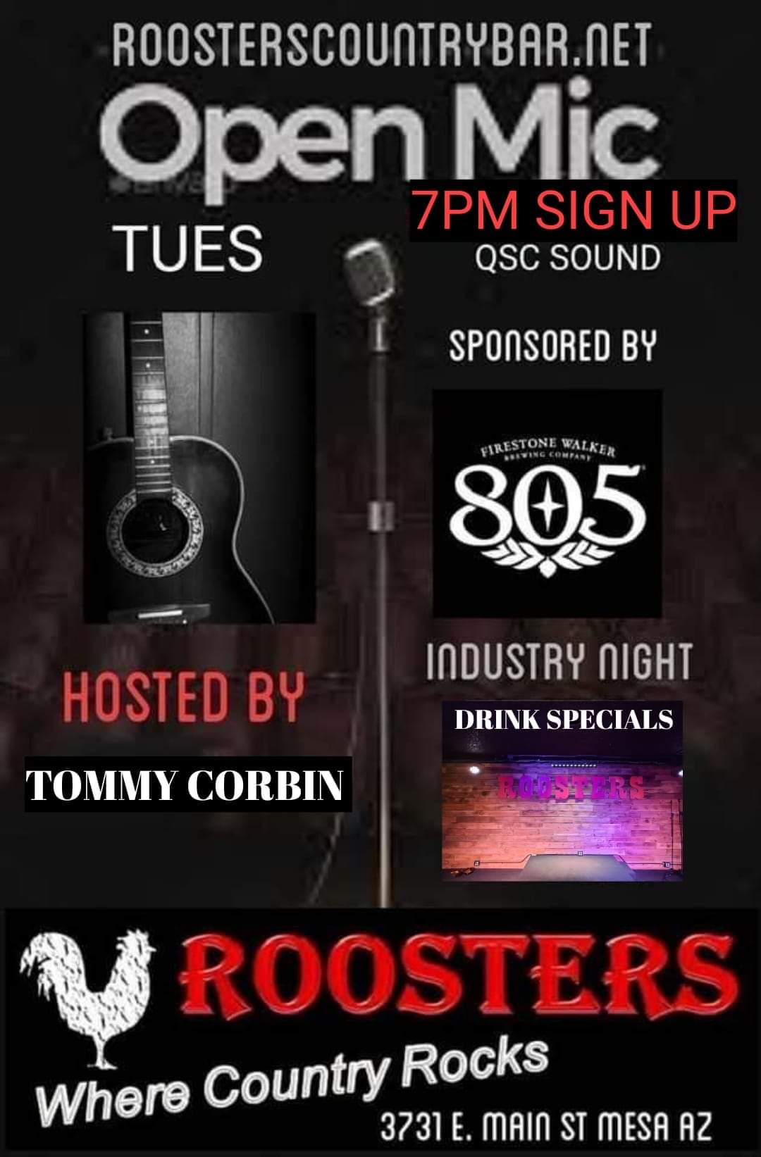 Open Mic Tuesday – Hosted by Tommy Corbin