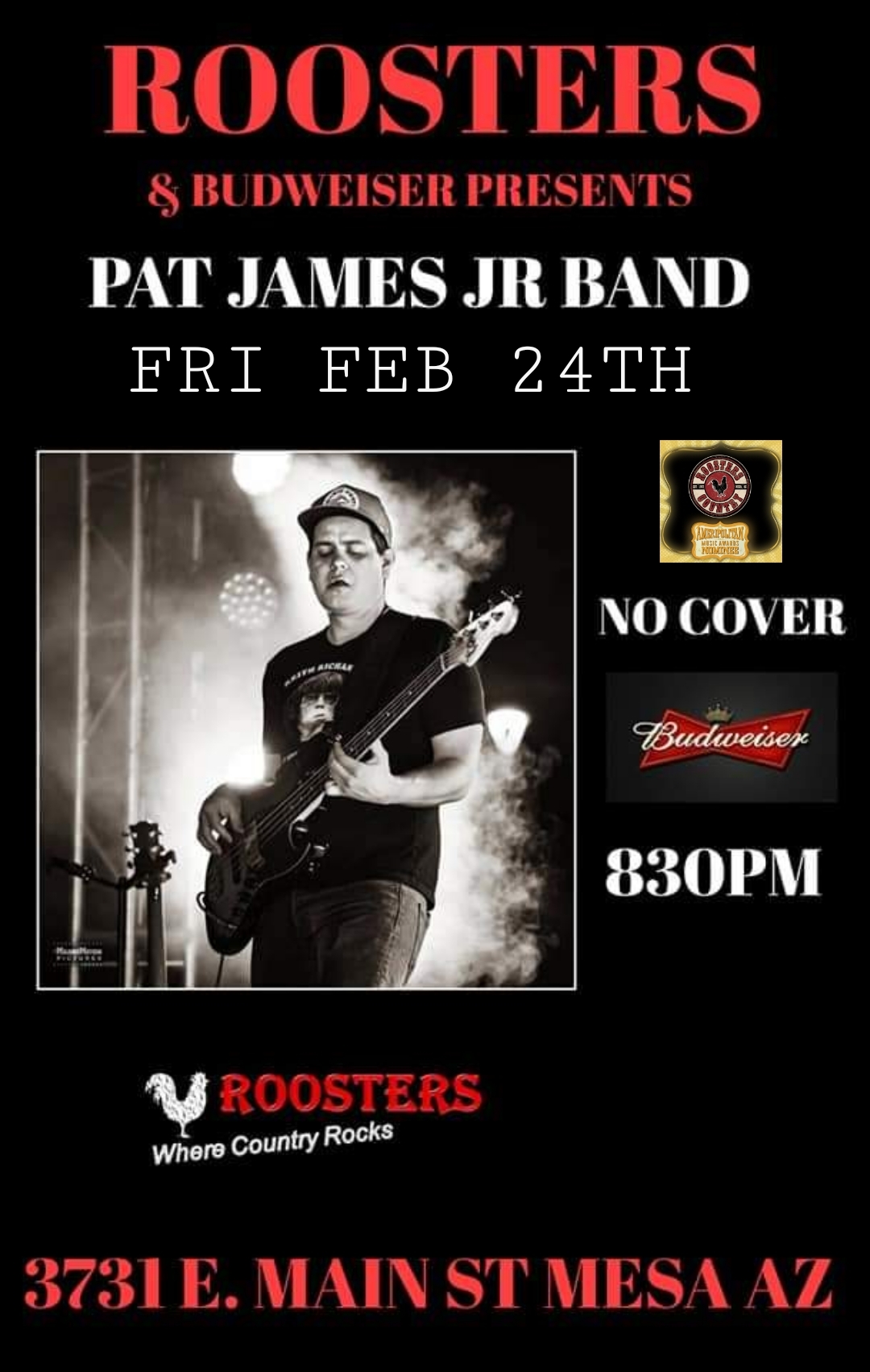 Pat James Jr Band – No Cover