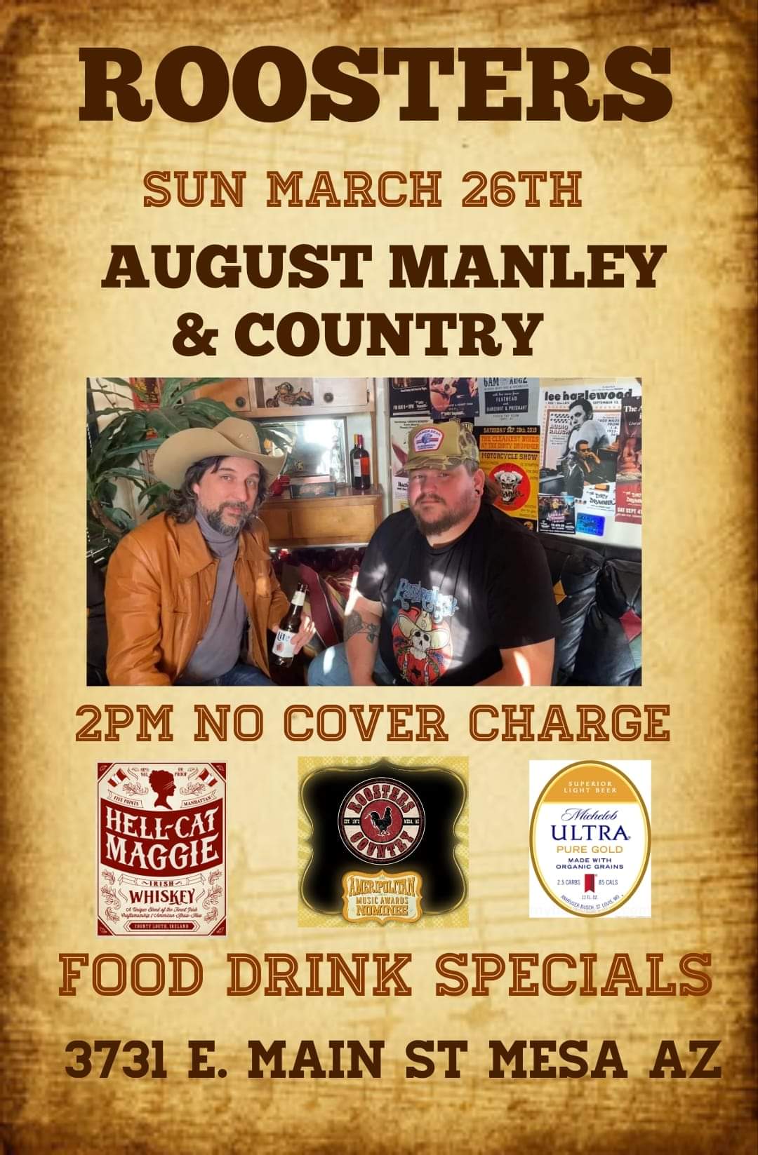 August Manley & Country No Cover