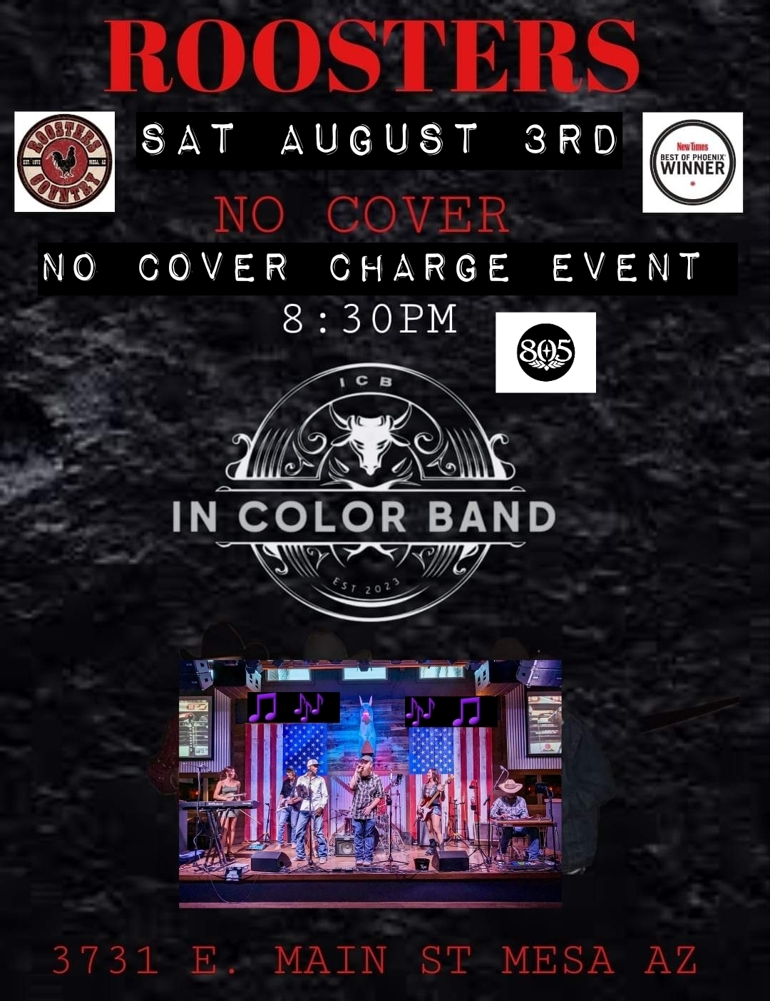In Color Band – No Cover