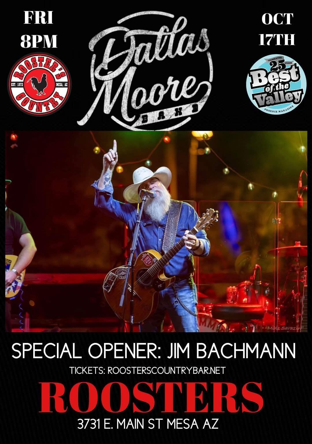 Dallas More – Live at Roosters – Tickets on Sale Now