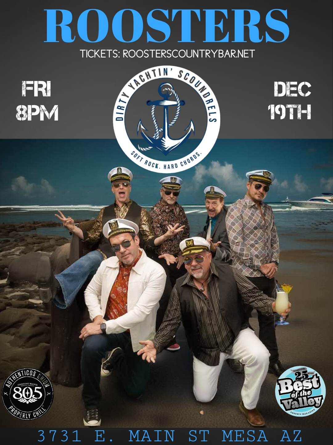 Dirty Yachtin’ Scoundrels – Tickets on sale soon