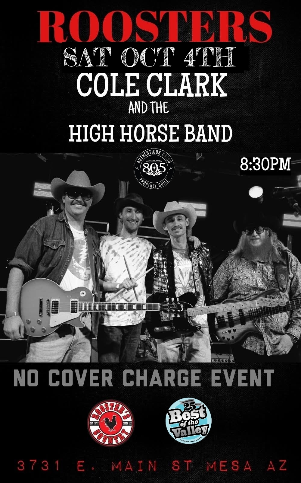Cole Clark and the High Horse Band – No Cover