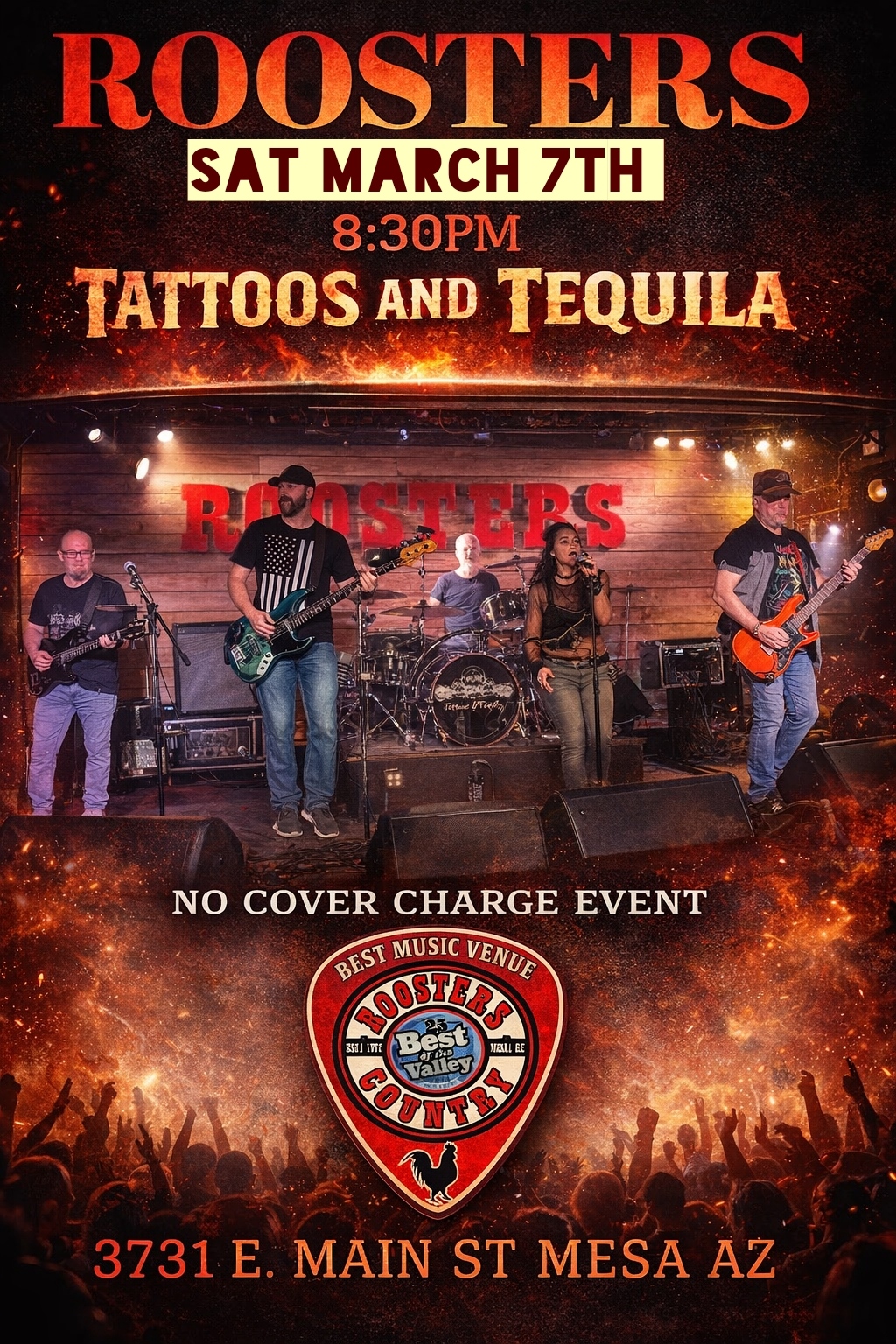 Tattoos and Tequila – No Cover