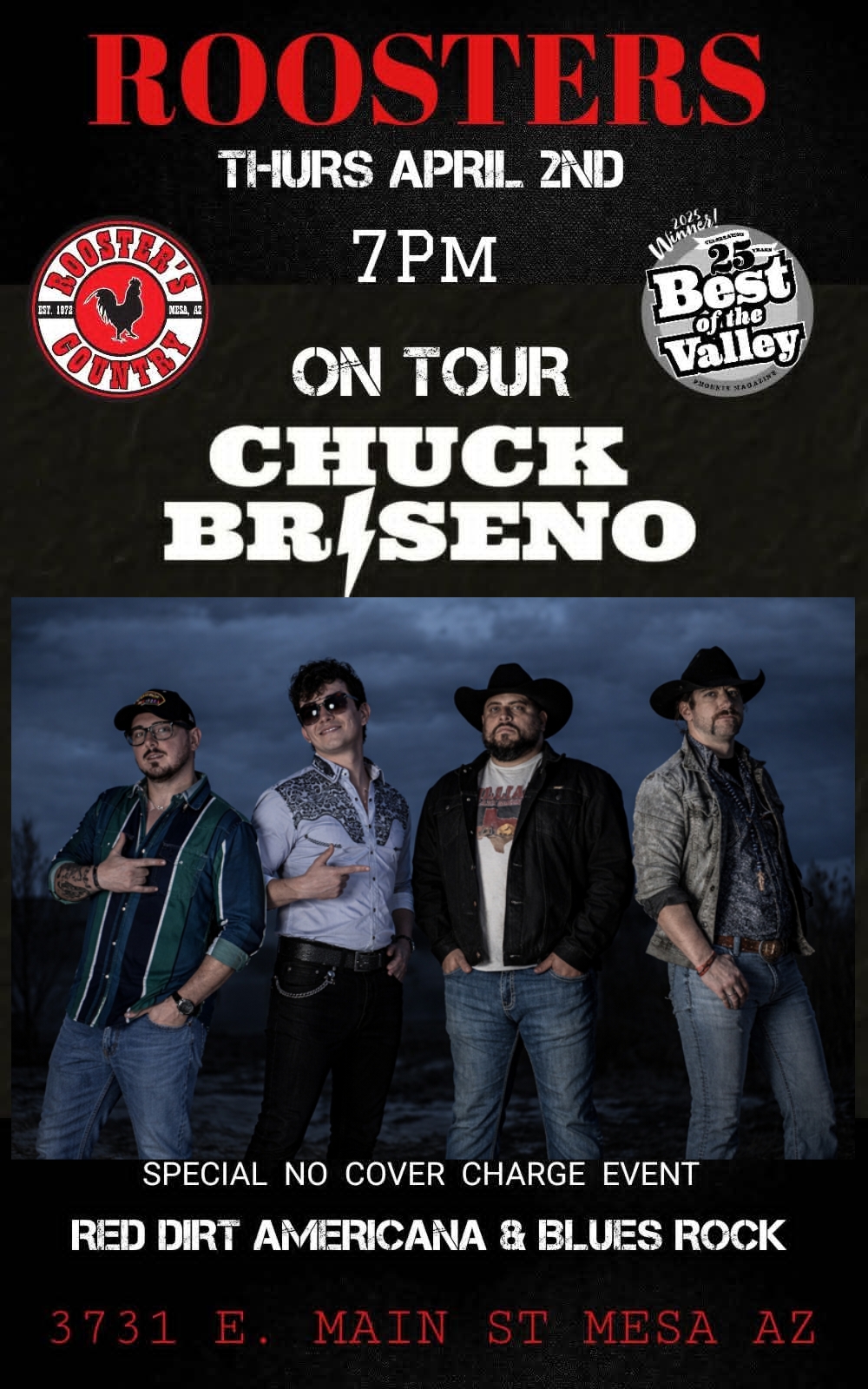 Chuck Briseno – On Tour – No Cover