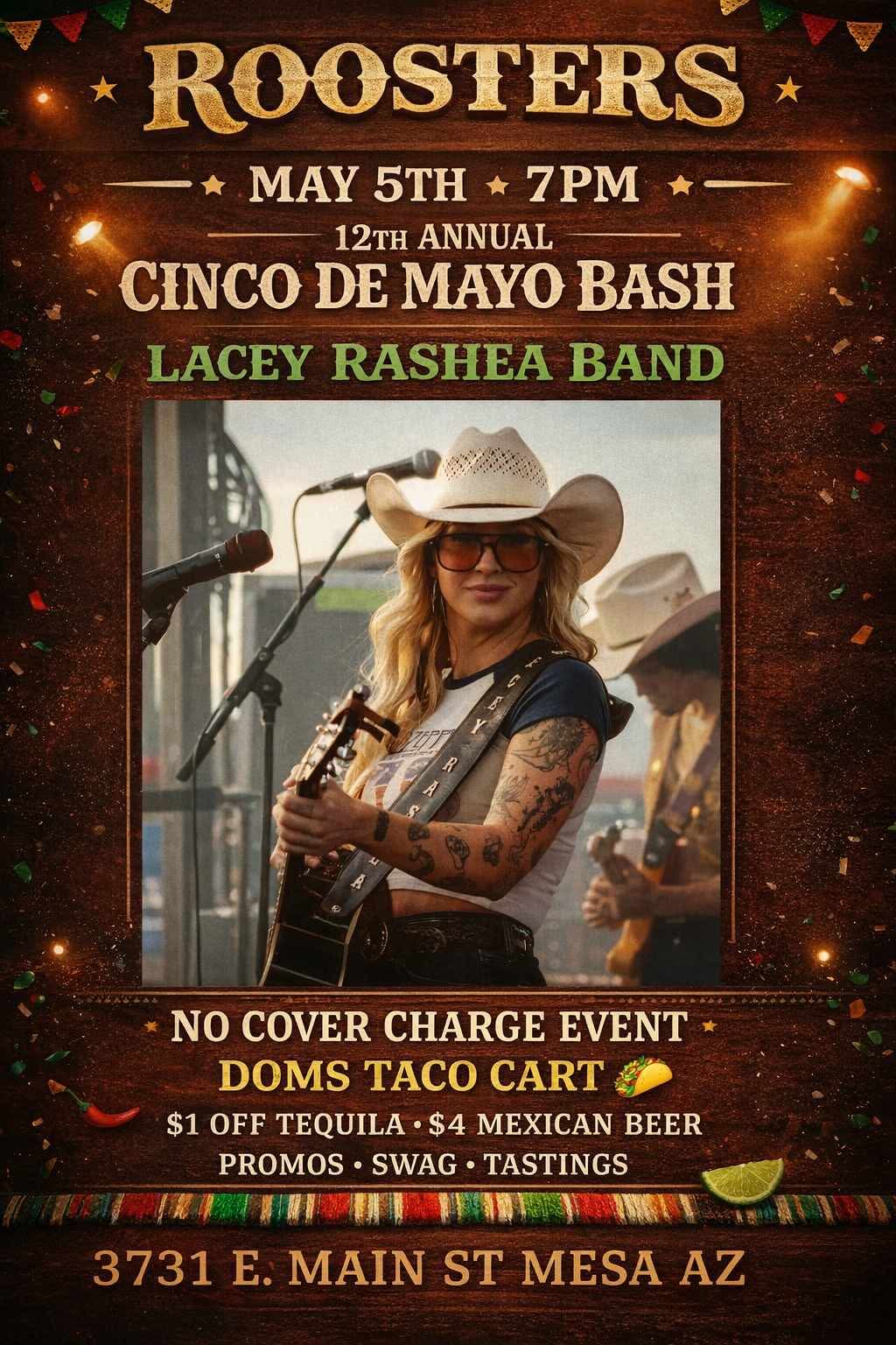 Cinco De Mayo Bash – Lacey Rashea Band Live