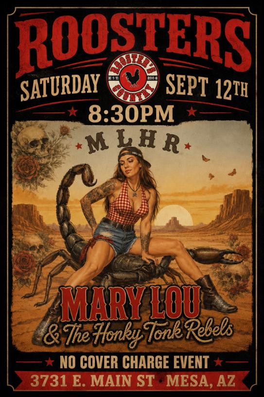 Mary Lou & The Honky Tonk Rebels – No Cover