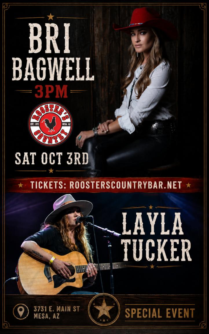 Bri Bagwell – On Tour – Live at Roosters