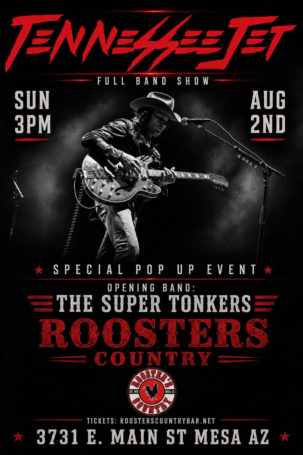 Tennessee Jet – Full Band Show – Tickets on Sale Now