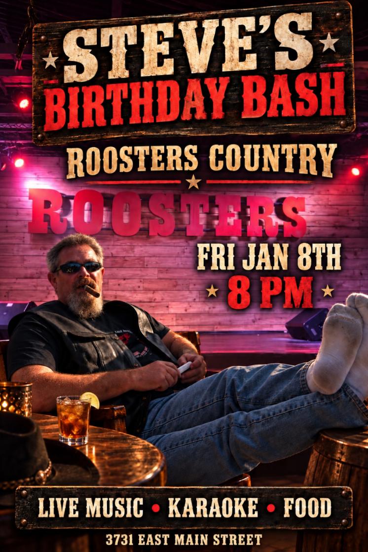 Steve’s Birthday Bash – Live Music – Karaoke – Food